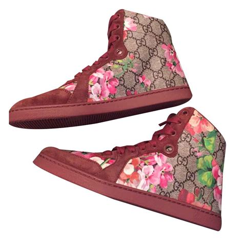 gucci vintage red high tops|gucci high tops women's.